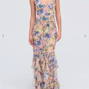 Floral Multicolor Maxi Dress